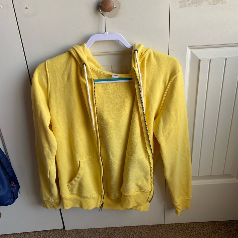 Old Navy yellow zip up jacket